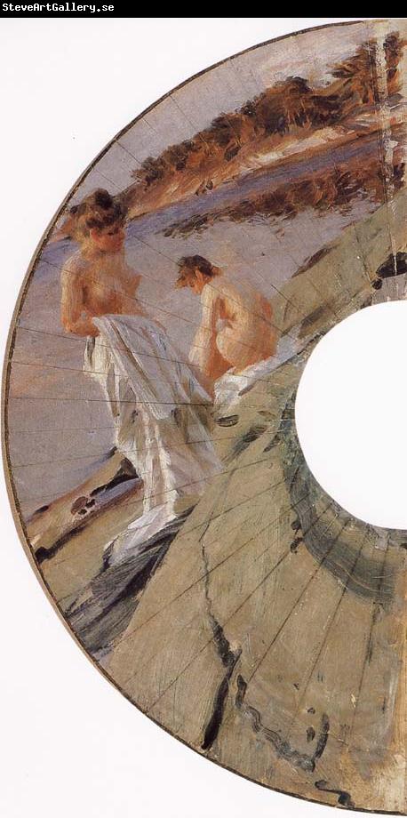 Anders Zorn Les baigneuses, study